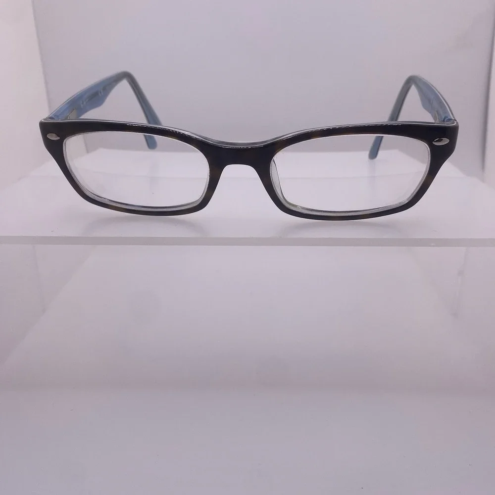 Ray-Ban Eyeglasses Women FRAMES ONLY RB 5150 50-19-135 Brown Tortoise Blue 485 - Picture 1 of 16